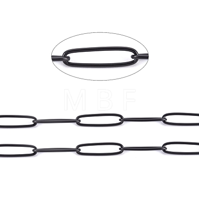 304 Stainless Steel Paperclip Chains CHS-F010-01C-B-01-1
