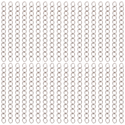 120Pcs 304 Stainless Steel Chain Extender CHS-BM0001-12-1