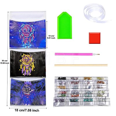 Creative Diamond Painting Hanging Storage Bag Set PW-WG180FE-01-1