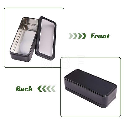 Clear Window Iron Storage Boxes for Jewelry & Small Items CON-WH0085-256-1