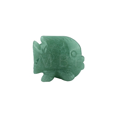 Natural Green Aventurine Carved Fish Figurines PW-WG58159-02-1