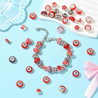 50Pcs Resin European Beads RESI-CJC0050-01C-1