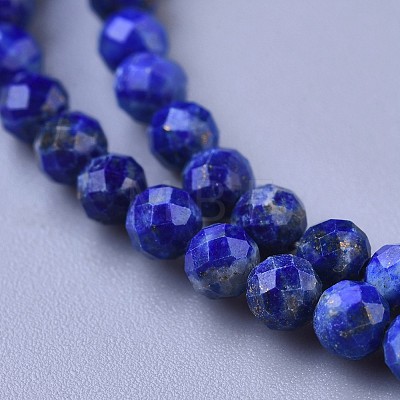 Natural Lapis Lazuli Beaded Necklaces NJEW-K114-A-A06-1