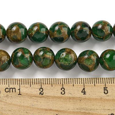 Synthetic Gold Clinquant Stone Beads Strands G-P549-A01-02D-1