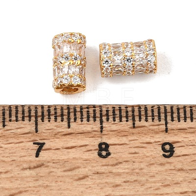 925 Sterling Silver Micro Pave Clear Cubic Zirconia Beads SE-CBAF1B2-16D-G-1
