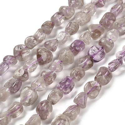 Natural Purple Phantom Quartz Purple Lodolite Quartz Beads Strands G-P497-01E-39A-1