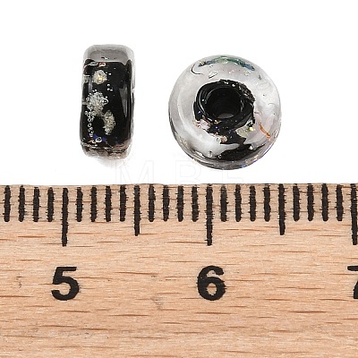 Luminous Handmade Foil Glass Beads LAMP-P020-01A-02-1