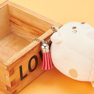 60Pcs 30 Colors Faux Suede Tassel Pendant Decorations FIND-YW0001-13P-1
