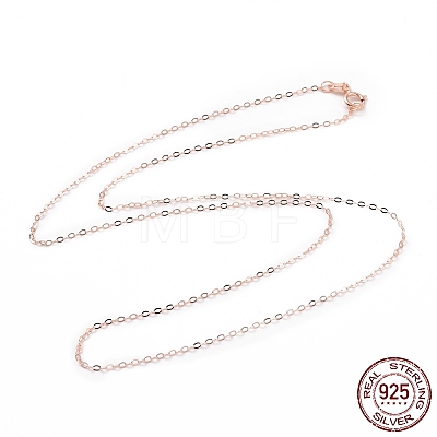 925 Sterling Silver Cable Chains Necklace for Women STER-I021-05RG-1