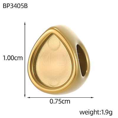 304 Stainless Steel Beads STAS-OY017-81G-1