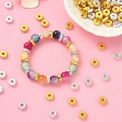 100Pcs 2 Colors Tibetan Style Alloy Spacer Beads FIND-YW0004-04-1