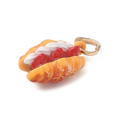 Alloy with Enamel Pendants LS-AL-CBAE186-01G-02-1