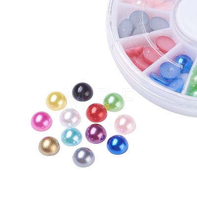 ABS Plastic Cabochons OACR-X0006-09-6mm-A-1