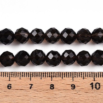 Natural Smoky Quartz Beads Strands G-S345-8mm-19-1