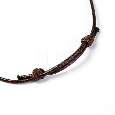 Korean Waxed Polyester Cord Pendants Necklaces NJEW-JN02328-01-1