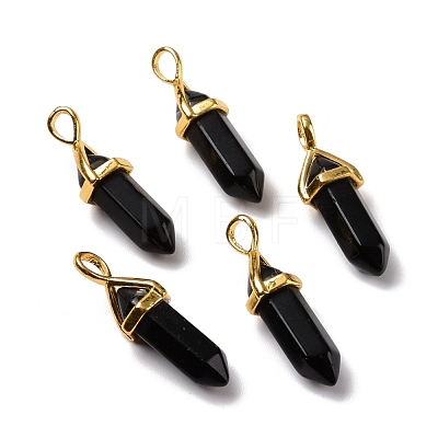 Natural Obsidian Pendants G-K329-67G-1