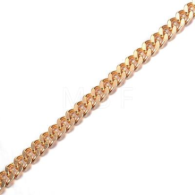 Ion Plating(IP) 304 Stainless Steel Twisted Chains Curb Chains CHS-P002-03G-0.6MM-1