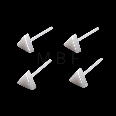 Hypoallergenic Bioceramics Zirconia Ceramic Stud Earrings EJEW-Z023-09E-1