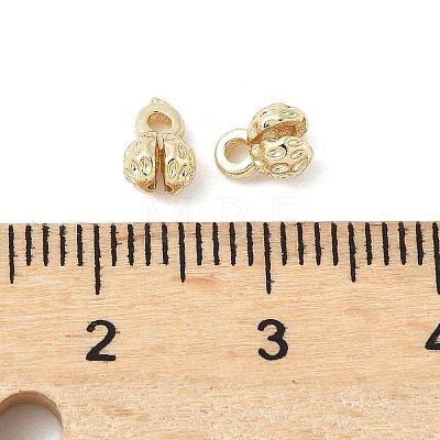 Flower Brass Bead Tips KK-M326-10G-1
