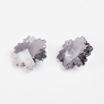 Faceted K9 Glass Charms EGLA-P026-F02-1