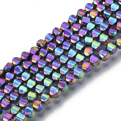 Electroplate Non-magnetic Synthetic Hematite Beads Strands G-S352-35A-M-1