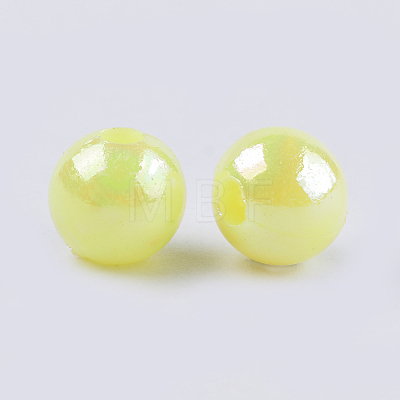 Opaque Acrylic Beads X-MACR-S296-90B-1