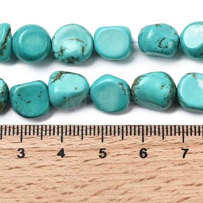 Dyed & Heated Natural Howlite Beads Strands G-B161-B06-1