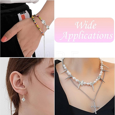 24Pcs 6 Styles Hammered 304 Stainless Steel Beads STAS-YW0011-32-1