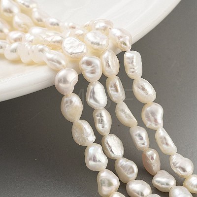 Natural Cultured Freshwater Pearl Beads Strands PEAR-P062-32C-1