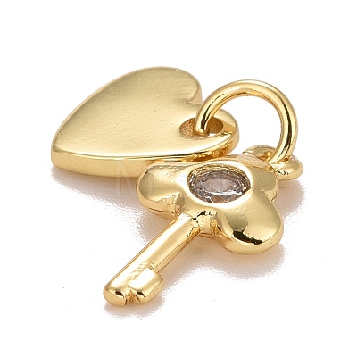 Cubic Zirconia Pendants KK-E275-15G-1