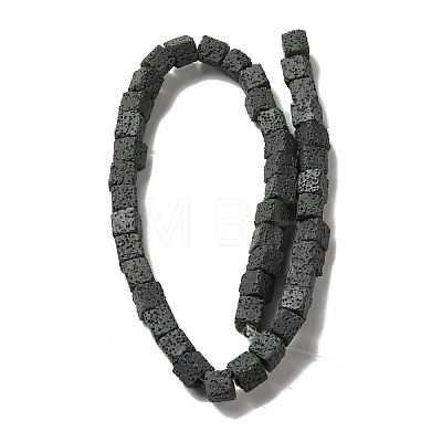 Dyed & Natural Lava Rock Beads Strands G-L435-01-8mm-23-1