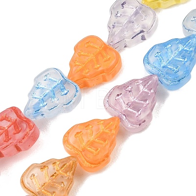 Baking Paint Transparent Glass Beads GL-CBA4370-04-1