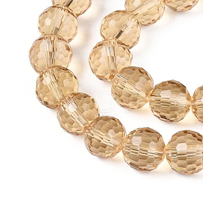 Transparent Glass Bead Strands GLAA-R095-10mm-32-1
