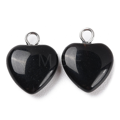 Natural Obsidian Pendants G-E603-01P-04-1