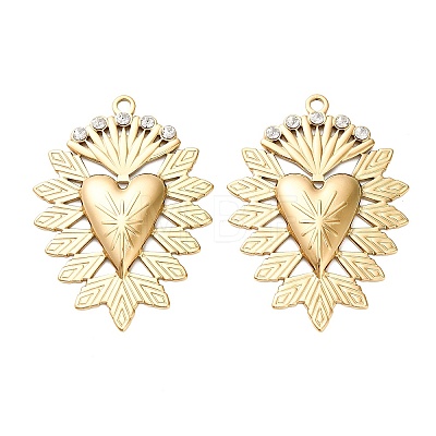 304 Stainless Steel Big Pendants STAS-C152-26G-1