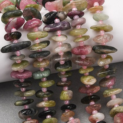 Natural Multicolor Tourmaline Beads Strands G-D110-I02-01-1