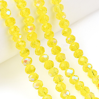 Electroplate Glass Beads Strands LS-EGLA-A044-T6mm-L29-1