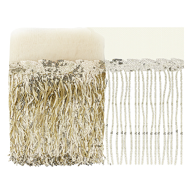 Polyester Fringe Lace Trim DIY-WH0671-008A-1