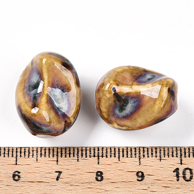 Handmade Porcelain Beads PORC-N008-06L-1