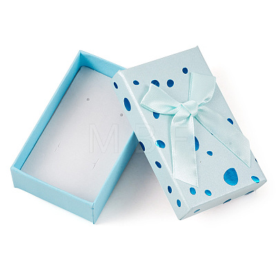 Polka Dot Pattern Cardboard Jewelry Packaging Boxes CON-TAC0011-04B-05-1