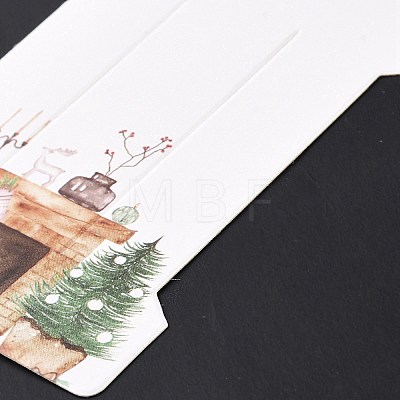 Christmas Paper Hair Clip Display Cards DIY-B061-06B-04-1