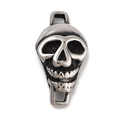 Retro 304 Stainless Steel Halloween Skull Links STAS-L274-015AS-02-1