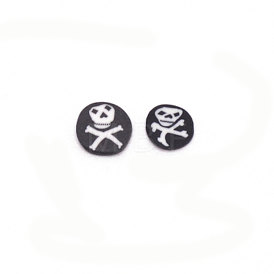 Handmade Polymer Clay Slice Cabochons MRMJ-WH0073-52A-1