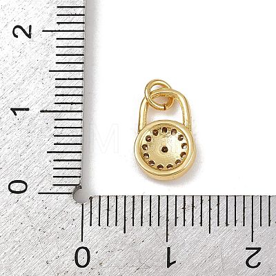 Brass Micro Pave Cubic Zirconia Charms LS-KK-H077-02G-03-1