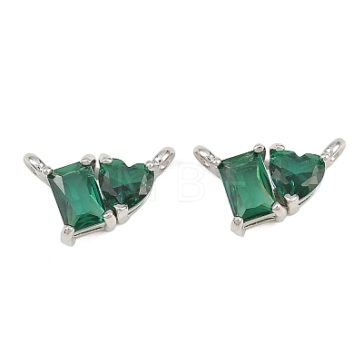 Brass Pave Cubic Zirconia Charms CU-CBA6A75-04P-04-1