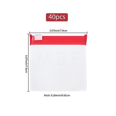 EVA 40Pcs Plastic Zip-lock Bags ABAG-SP0001-18A-07-1