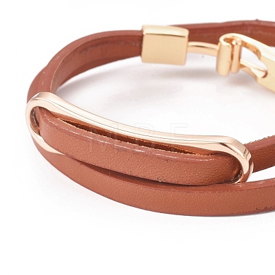 Imitation Leather Wrap Bracelets BJEW-G620-C02-1