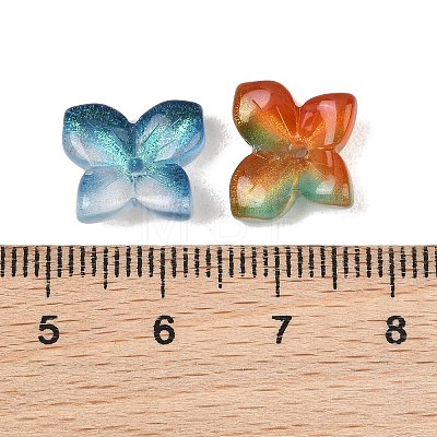 Two Tone Transparent Glass Beads GL-CBAB80E-01-1