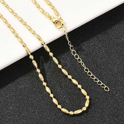 2.2MM Brass Ball Chain Necklaces for Men Women NJEW-L012-06G-1