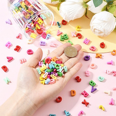 400Pcs 2Bags 2 Styles Opaque Resin Beads RESI-YW0005-30-1